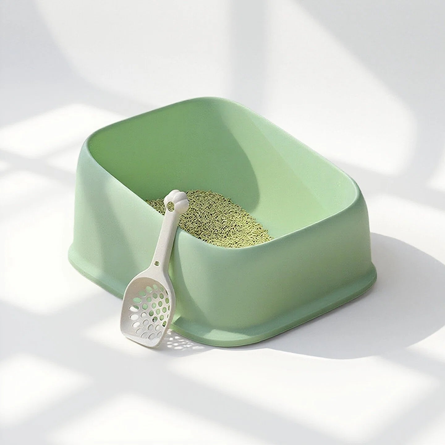 Latutu Sturdy XL Double-Layer Cat Litter Box, Spacious & Smooth surfaces fo Easy Clean