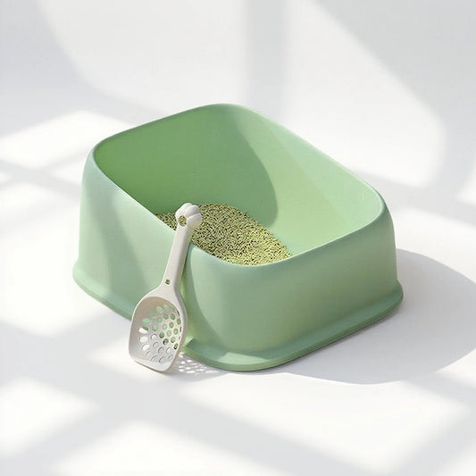 Latutu Sturdy XL Double-Layer Cat Litter Box, Spacious & Smooth surfaces fo Easy Clean