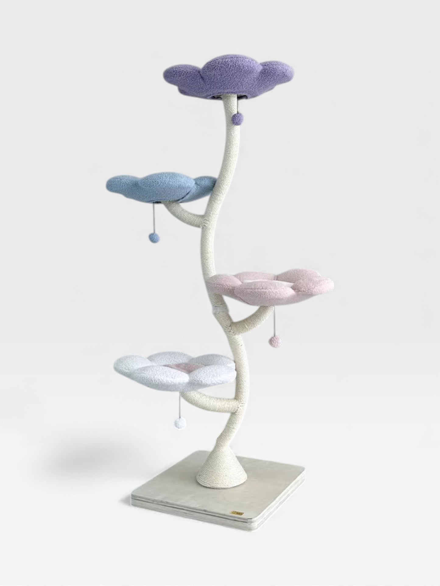 Wonderland 4-Flower Cat Tree — A Soft Fabric Blossom Tower with Four Petal Beds Designed to Bring Comfort, Security, and Elevated Play to Modern Cats