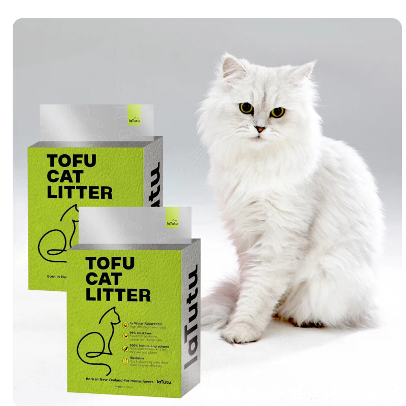 Latutu Nature Tofu Cat Litter 6L Dust Free Instant solid clumps Easy to scoop