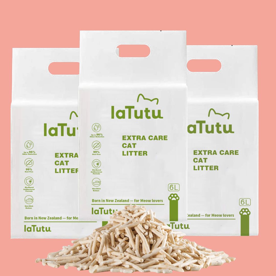 Latutu Extra Care Cat Litter 6L Bio-Based Odour Control & Hygiene Technology